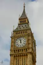 Die Spitze von Big Ben. (London, Februar 2015)