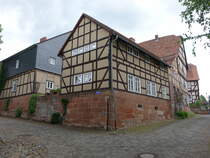 Rosenthal, Fachwerkhuser in der Schulstrae (17.05.2022)