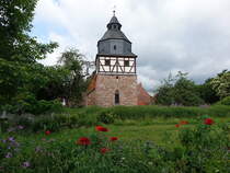 Groensee im Werra Tal, evangelische Kirche, erbaut im 14. Jahrhundert (06.06.2022)