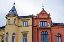 Detailaufnahme von H�usern in der Schweriner Werderstra�e. Aufnahme: 17. Juni 2022.