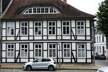 Fachwerkhaus an der Lindenstrae in der Schweriner Schelfstadt. i 2022.