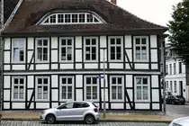 Fachwerkhaus an der Lindenstra�e in der Schweriner Schelfstadt. i 2022.