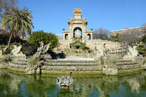 Der  Font de la Cascada  wurde zwischen 1875 und 1881 fr die Universalausstellung 1888 gebaut. (Barcelona, Februar 2013)
