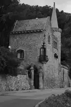 Eine  kleine  Villa etwas Abseits des Stadtzentrums von Barcelona. (Februar 2013)