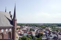 Schwerin - Blick vom Turm der Georgenkirche in s�dlicher Richtung. Aufnahme: 18. Juni 2022.