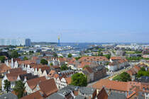 Schwerin - Aussicht vom Turm der Georgenkirche in nrdlicher Richtung. Aufnahme: 18. Juni 2022.