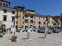 Rieti, H�user an der Piazza San Francesco (25.05.2022)