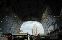 Die 2014 erffnete bewohnbare Markthalle in Rotterdam am 16.09.21