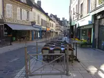 Beaune, historische H�user in der Rue de Alsace (02.07.2022)