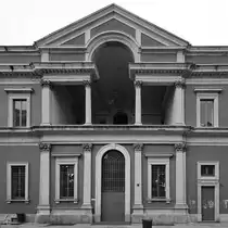 Das gro�es Spital (Ospedale Maggiore) oder das gro�es Haus (Ca’ Granda) ist heute das Hauptgeb�ude der staatlichen Universit�t Mailand. (Juni 2014)