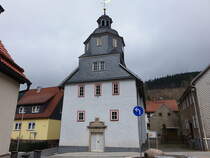 Oberschnau, evangelische Kirche, erbaut von 1700 bis 1727 (15.04.2022)