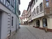 Schmalkalden, Fachwerkh�user in der Mohrengasse (15.04.2022)