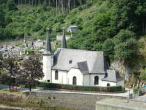Vianden, Pfarrkirche St. Rochus am Our Fluss (19.06.2022)