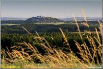 Abendlicher Blick vom Oederaner Berg hinber nach Augustusburg, aufgenommen am 23.06.08.