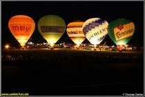 Ein H�hepunkt im j�hrlichen Festkalender der Stadt Chemnitz ist das auf der K�chwaldwiese stattfindende Ballonfest. Im Gegensatz zum windigen Vorjahr herrschte am Abend des 07.06.08 sch�nes ruhiges Wetter, so dass das Ballongl�hen zur Freude zahlreicher Besucher diesmal stattfinden konnte.