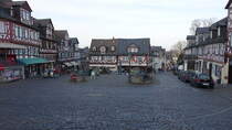 Braunfels, Fachwerkhuser am Marktplatz (12.03.2022)
