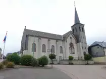 Perle, Pfarrkirche Saint-Lambert in der Rue de Eglise (22.06.2022)