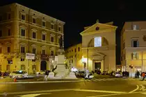 Das Denkmal f�r den italienischen Politiker und zweimaligen Pr�sidenten des Ministerrats Italiens Marco Minghetti befindet sich auf dem Piazza di San Pantaleo, links dahinter das 1931 gegr�ndete Museo di Roma und die Kirche von San Pantaleo direkt nebenan.