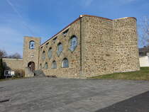 Grveneck, evangelische Christknig Kirche in der Mittelstrae (13.03.2022)