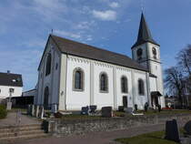Oberweyer, Pfarrkirche St. Leonhard, erbaut von 1883 bis 1885 (13.03.2022)