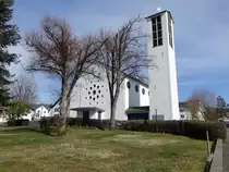 Oberzeuzheim, Pfarrkirche St. Antonius in der Antonius Stra�e (13.03.2022)