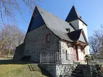 Ennerich, evangelische Kirche St. Katharina, erbaut von 1695 bis 1705 (19.03.2022)