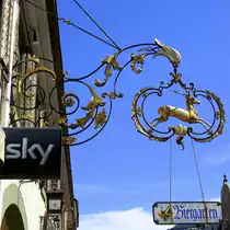 Waldkirch, Brauereigastst�tte  Zum Hirschen  , Juli 2022