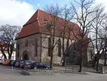 Arnstadt, Johann-Sebastian-Bach-Kirche, erbaut von 1676 bis 1683 auf den Fundamentresten der 1581 abgebrannten 
St.-Bonifatius-Kirche (16.04.2022)