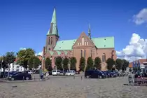 St. Johannis in Meldorf, h�ufig als �Meldorfer Dom� bezeichnet, ist eine Kirche in Dithmarschen an der schleswig-holsteinischen Westk�ste. Aufnahme: 22. September 2022.
