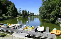 Waldkirch, der Stadtrainsee, ist ein kleines Naherholungsgebiet im Stadtgebiet, Juli 2022