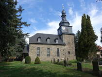 Kirchremda, evangelische Kirche, Chorturmkirche, Kirchenschiff von 1756 (17.04.2022)