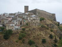 Deliceto, normannische Burg, erbaut im 10. Jahrhundert (25.09.2022)