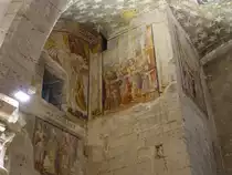 Barletta, Fresken aus dem 13. Jahrhundert in der San Sepolcro Kirche (27.09.2022)