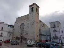 Castellana Grotte, Pfarrkirche San Leone an der Piazza Chiesa Madre, erbaut im 15. Jahrhundert (29.09.2022)