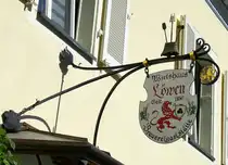 Elzach,  L�wen , Brauereigastst�tte seit 1856, Juli 2022