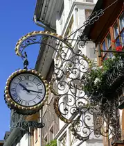 Elzach, Uhren-und Schmuck-Fachgesch�ft Nierholz, seit 1897, Juli 2022