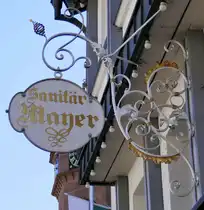 Elzach, Sanit�r Mayer Fachgesch�ft, Juli 2022 