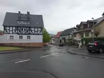 Lohra, Fachwerkhuser am Lindenplatz (30.04.2022)