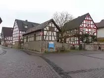 Salzbden, Fachwerkhuser in der Schfergasse (30.04.2022)