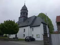 Waldgirmes, evangelische Kirche, gotische Saalkirche, erbaut bis 1257 (30.04.2022)