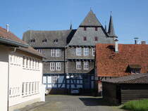 Rauischholzhausen, Herrenhaus des Rauischen Gutshof, erbaut im 16. Jahrhundert (14.05.2022)