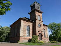 Wittelsberg, evangelische Kirche, erbaut 1844 auf dem Kirchberg (14.05.2022)