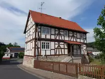 Blankenbach, Fachwerkhaus in der Wildecker Strae (03.06.2022)