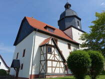 Herda, evangelische St. Margarethen Kirche, erbaut im 15. Jahrhundert (03.06.2022)