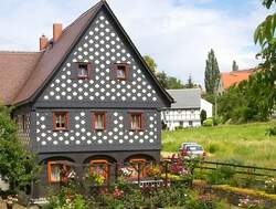 Umgebindehaus in Bertsdorf, Zittauer Gebirge 2004