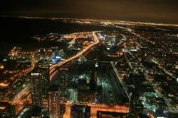 Der Blick ber den Westeil von Toronto nach Mississauga; 24.01.2009