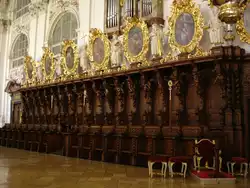 Basilika in Waldsassen,   sehenswertes Chorgest�hl, 