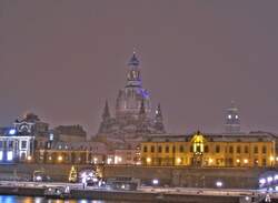 Dresden - Frauenkirche in zartem wei