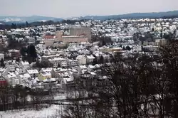 Blick �ber Arnsberg/Sauerland von der Schlo�ruine gesehen.