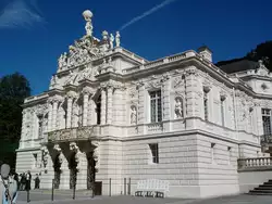 Schlo� Linderhof, das kleinste der drei M�rchenschl�sser des bayrischen K�nigs Ludwig II, 1869-86 erbaut, Aug.2006